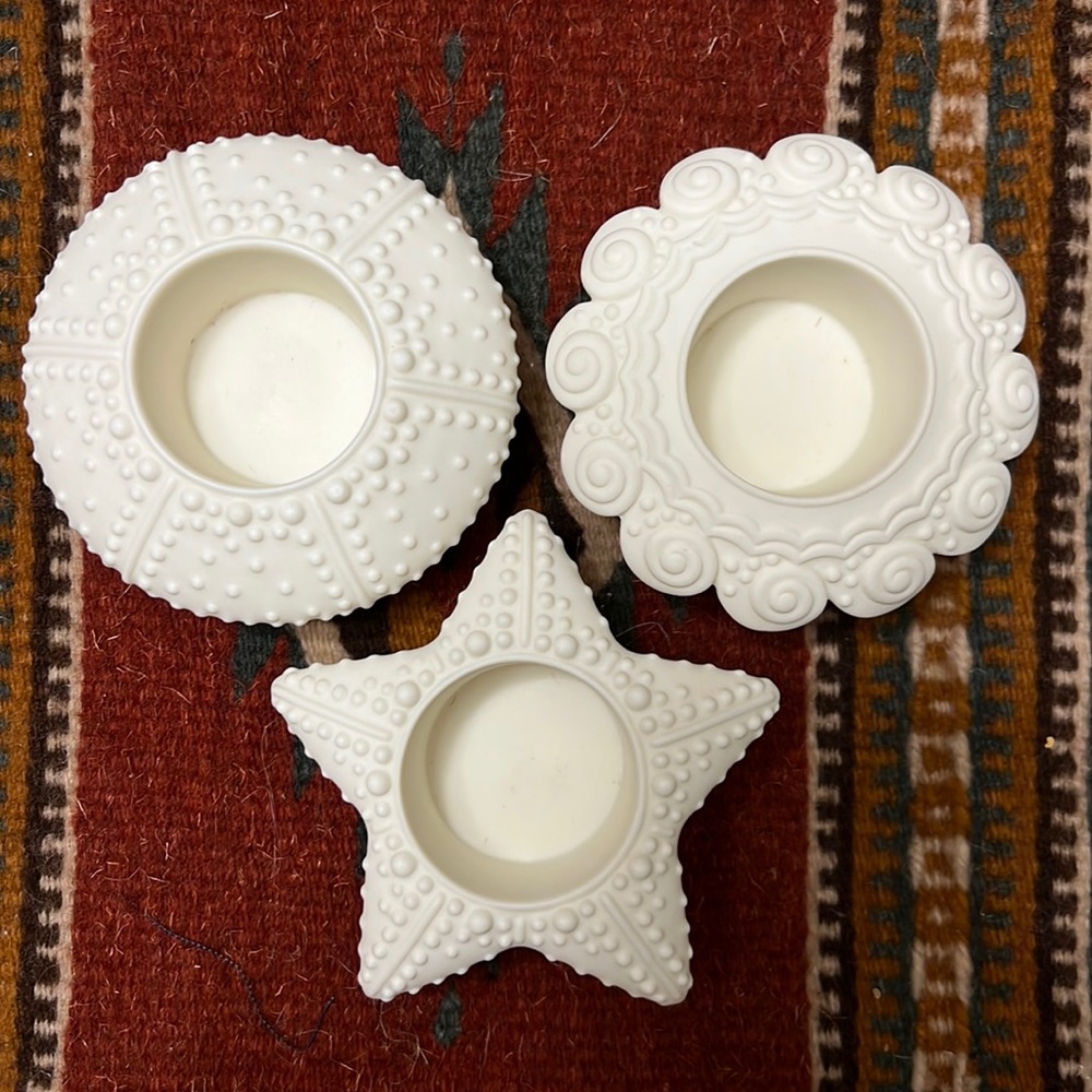PartyLite Sea Drifters Bisque Tea Lights